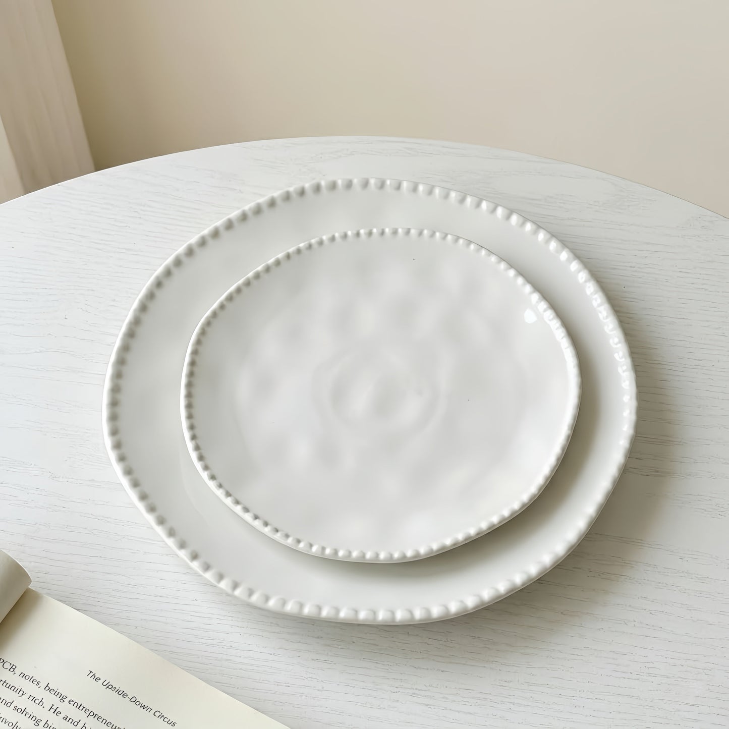 The French Beaded Ceramic Plate