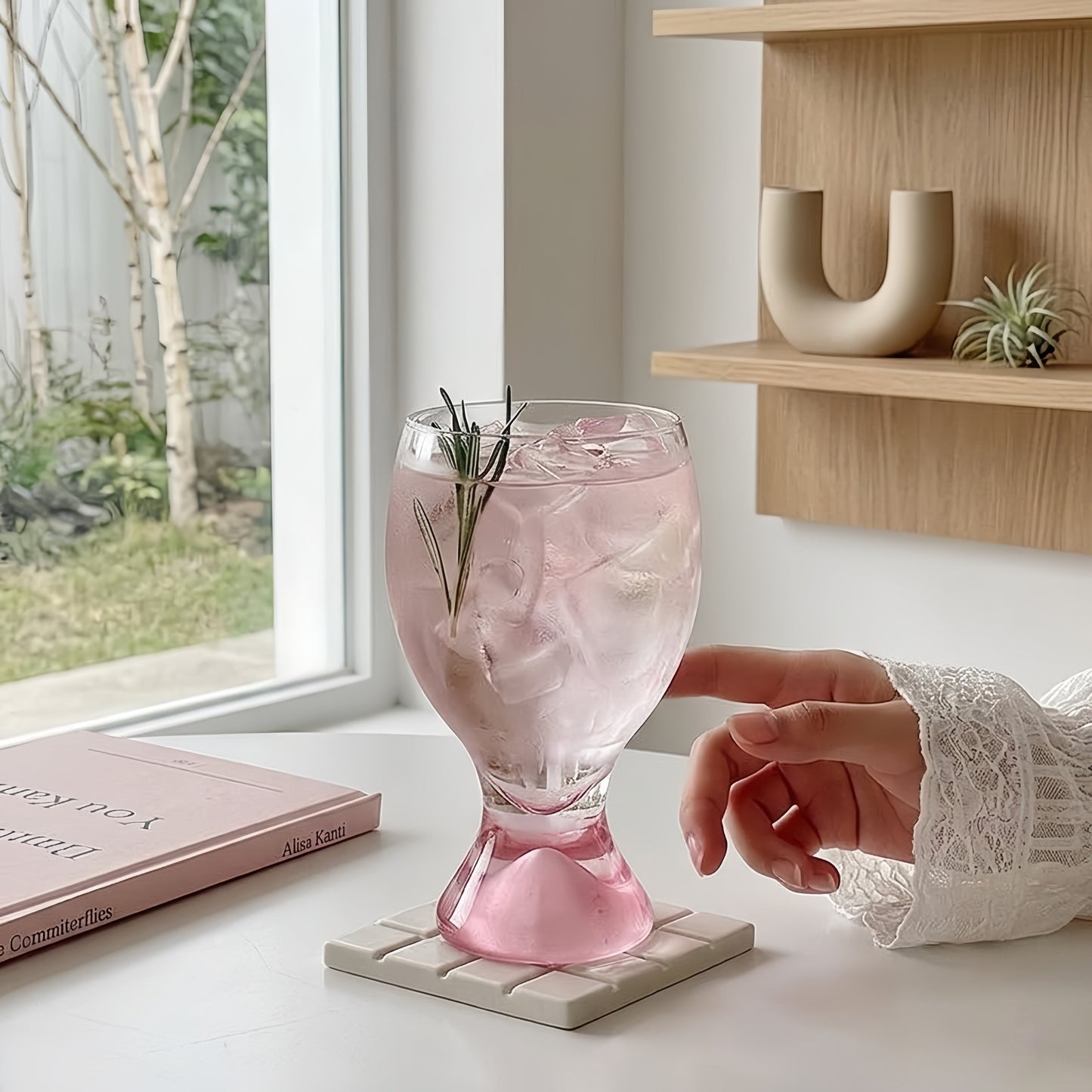 3D Mountain Range Aesthetic Glass Cup