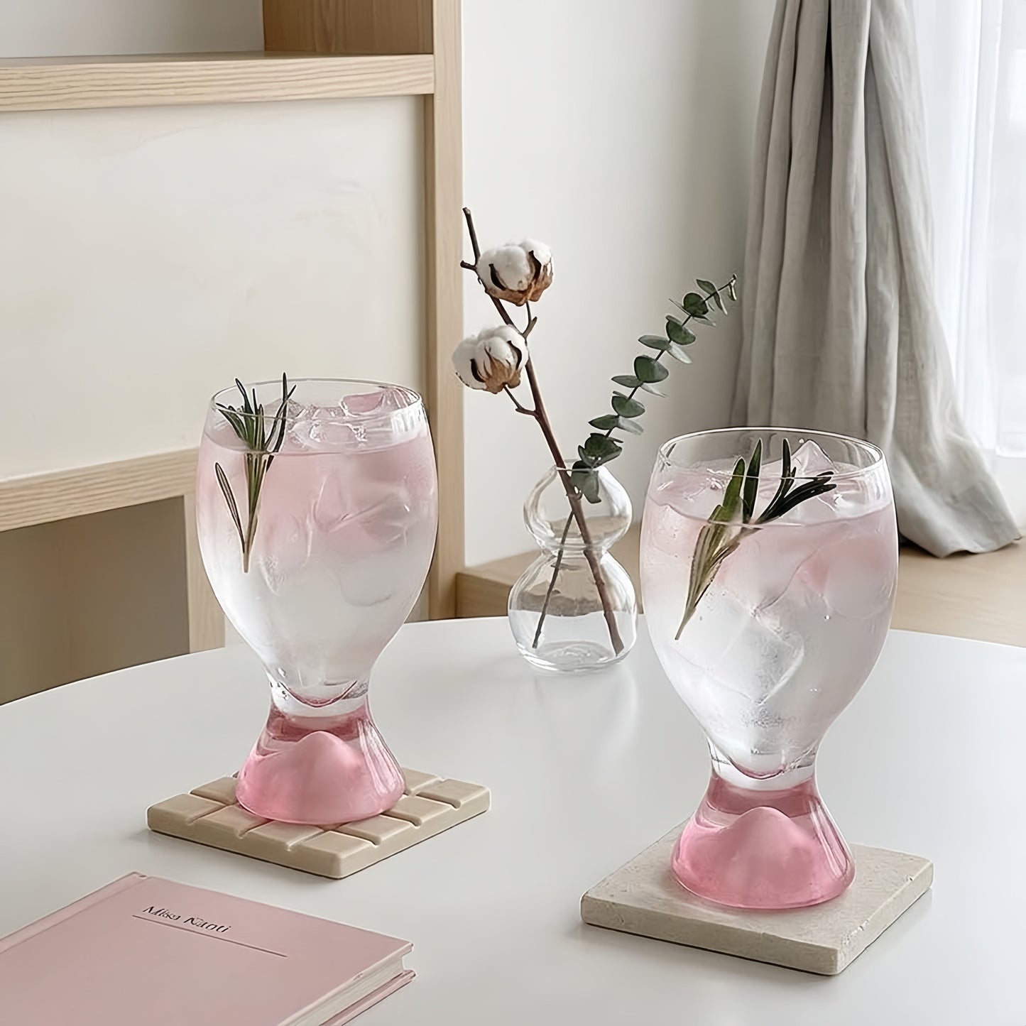 3D Mountain Range Aesthetic Glass Cup